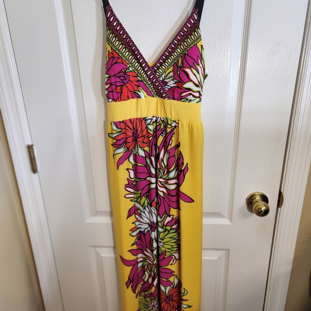 SNAP yellow maxi dress - size large